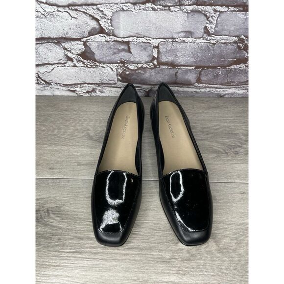 Enzo Angiolini Liberty Black Patent Leather Dress Flats Women’s Sz 9.5M US/40EU - Picture 2 of 16